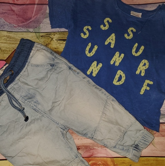 Zara Other - Nwt Zara Jean's Shirt Boys 9-12 Months